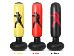 Saco De Boxeo Hinchable De Pvc De 160 Cm Para Fitness Y Entrenamiento Con Base Estable Para Uso En Interiores Y Exteriores.