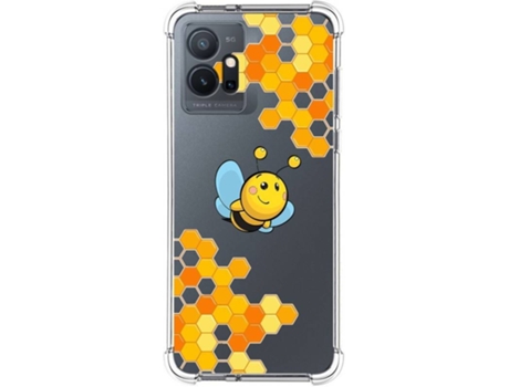 Carcasa para Vivo Y55 5G TUMUNDOSMARTPHONE Dibujos Antigolpes Abeja Multicolor