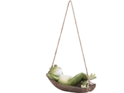 Rana Decorativa Colgante De Resina Con Bordes Lisos Y Fácil De Guardar Figura De Jardín Para Uso Exterior Y Decoración
