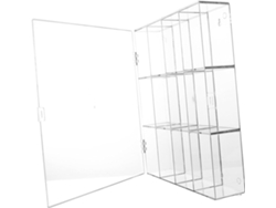 Caja Expositora De Acrílico Transparente De Tamaño Mediano Con 12 Compartimentos Para Adornos Artesanales.