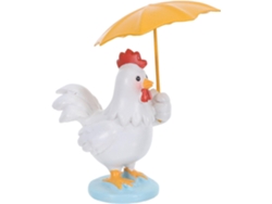 Escultura de pollo de resina resistente a la intemperie, bonita decoración, fácil de limpiar, para oficina, jardín y uso exterior - GOKOCO