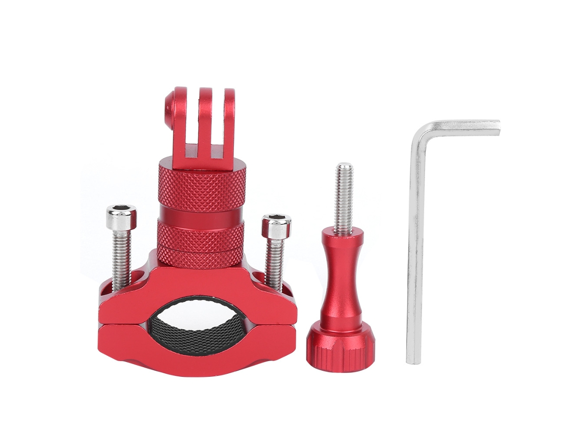 MEOIRUERY Soporte de manillar de aluminio para una fijación versátil de la cámara. Aleación de aluminio de alta rigidez que garantiza durabilidad y portabilidad