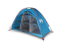 Tienda de almacenaje 9 compartimentos impermeable VIDAXL azul