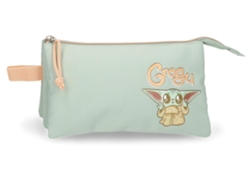 STAR WARS Estuche Escolar Poliéster Grogu Verde