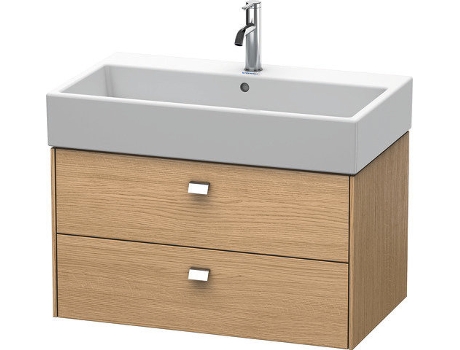 Mueble bajo encimera DURAVIT Brioso 78,4 x 45,9 cm 2 cajones incl. hueco para sifón y delantal para lavabo Vero Air 235080