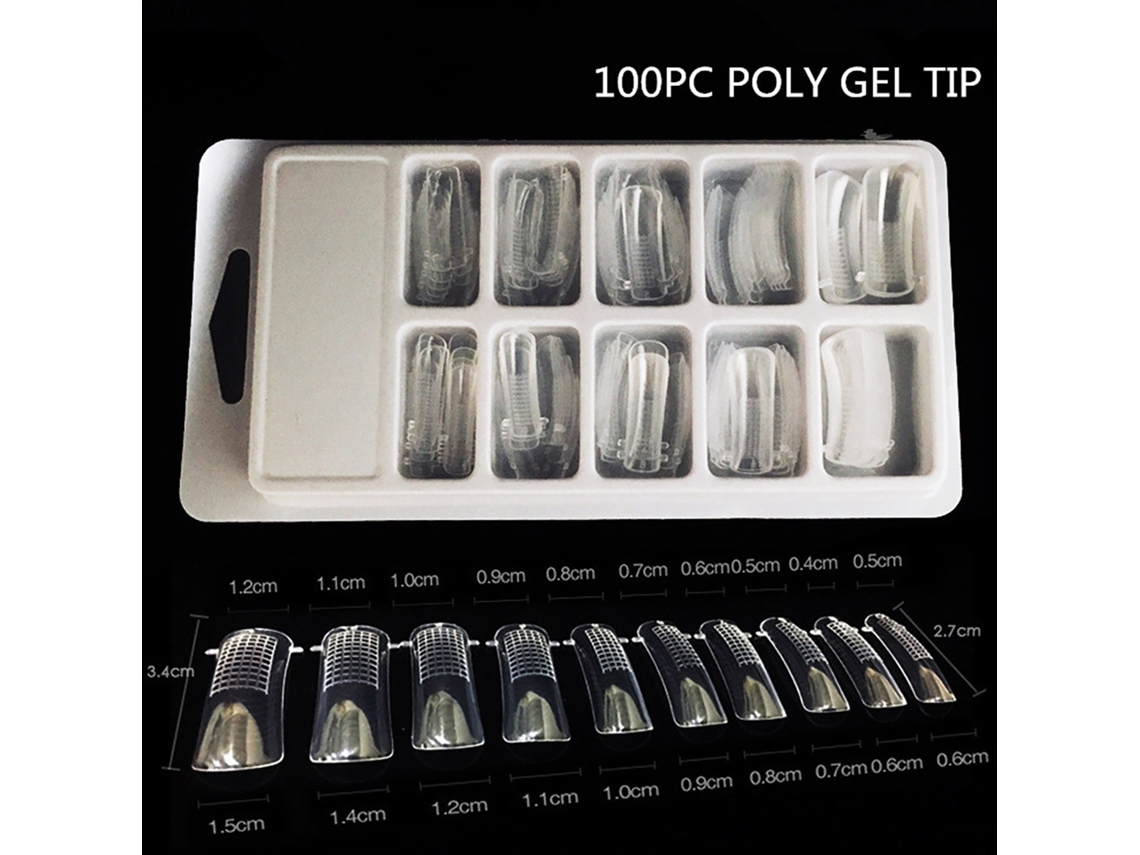 Kit De Manicure Diy Com Lâmpada Uv, Moldes Para Unhas, Cola Para Unhas 15ml, Base E Top Coat 12ml