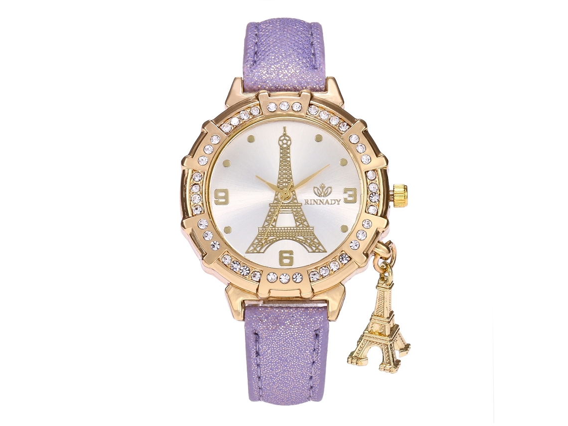 Reloj De Pulsera Analógico Para Mujer Con Esfera Redonda, Movimiento De Cuarzo, Color Blanco A La Moda.