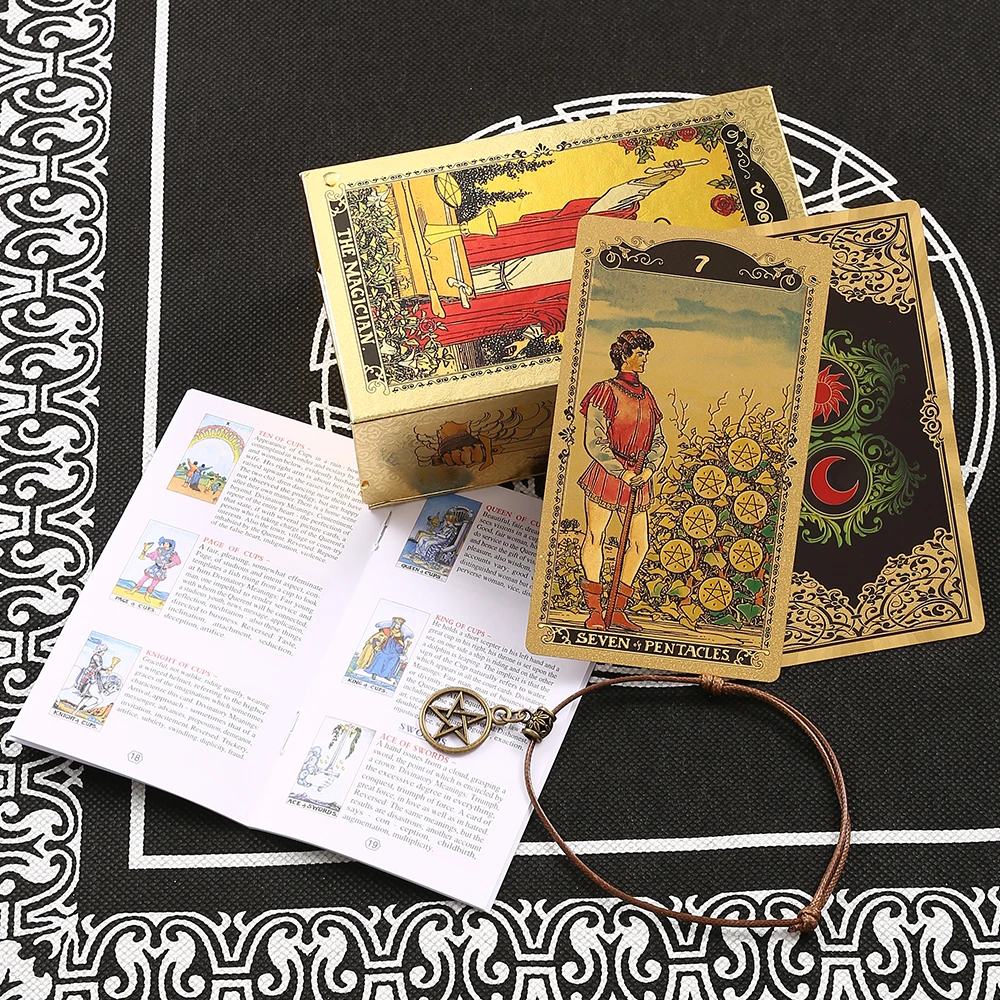 Cartas De Tarot De Plástico, Cartas En Inglés, Impermeables, Adivinación, Juego De Interacción Emocional Para Niñas.