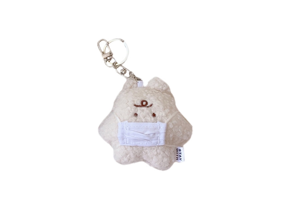 Llavero De Peluche De Oso Adorable Para Mochila O Bolso. Colgante De Peluche De Animal.