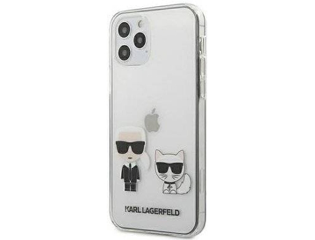Funda iPhone 12, 12 Pro LMOBILE Karl Lagerfeld Transparente