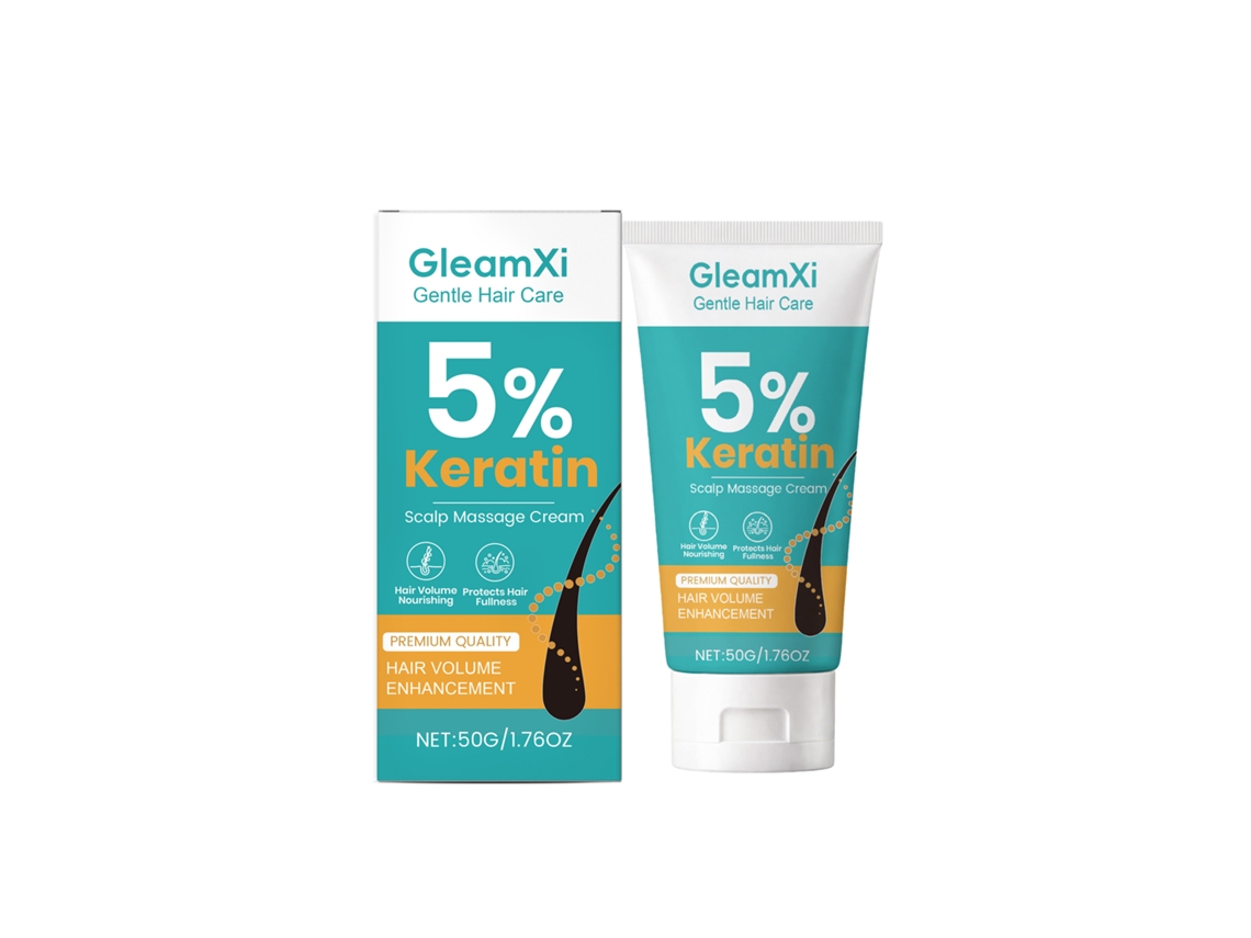 Crema de masaje de queratina para el cuero cabelludo