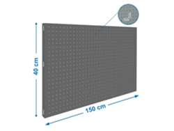 Panel perforado Panel Perforado 1500x400mm Gris