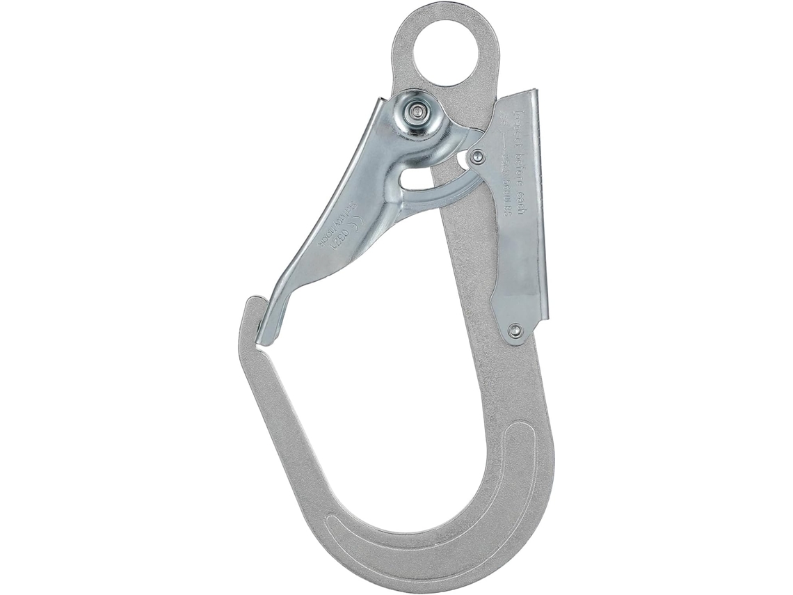 Gancho grande con bloqueo automático para trabajos en altura. Gancho de seguridad forjado de diseño portátil y alta resistencia para R Gokoco.