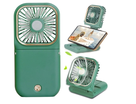 Mini Ventilador Power Bank para Celular Power Bank para Celular Pequeño Ventilador Cargador Portátil Usb Fan Power Mini Ventilador Portátil 3 Veloc...