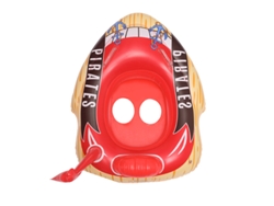 Silla de natación apta para bebés de 1 a 5 años (con un peso máximo de 22,7 kg). Bote hinchable: Rojo