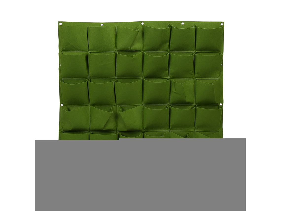 Bolsa de cultivo para jardín vertical con 36 bolsillos, diseño ecológico para exteriores.