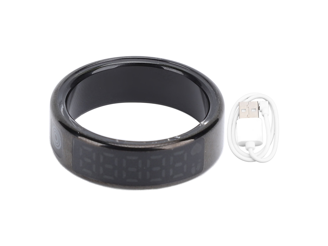 Anillo Inteligente Con Pantalla Táctil, Resistente Al Agua, Modos Deportivos, Seguimiento De Actividad Física, Salud, Negro, 23 Mm