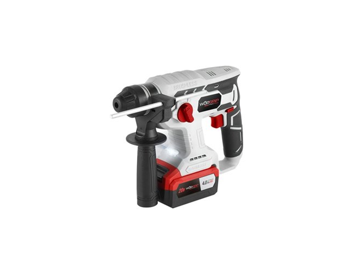 Martillo Perforador Brushless 20v 1 Batería 4.0ah Worgrip