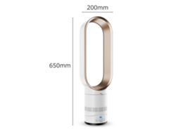Torre de viento sin aspas de 16 pulgadas con control remoto, segura para niños.
