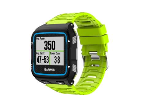 Correa de reloj inteligente de repuesto de silicona de color sólido para Garmin Forerunner 920XT (verde lima)