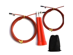 HYMNORA Cuerda para Saltar - Cuerda de Velocidad Ajustable para Boxeo, Entrenamientos de Viaje, MMA, Ejercicio y Fitness