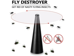 Repelente De Mosquitos Negro Con Ventilador, Juego De 2, Fácil De Usar, Alta Potencia.