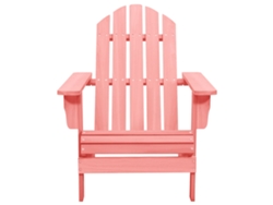 Silla Adirondack para jardín de abeto macizo rosa Wsd870703 Lovely Home