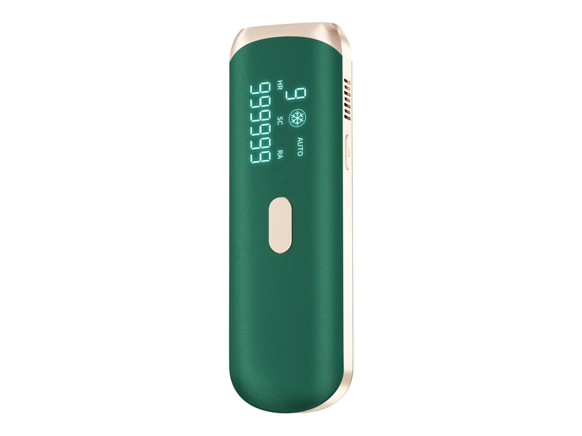 Depiladora de luz pulsada YIZHOOD BHRL-06 3 en 1 portátil para mujeres rejuvenecimiento refrescante para el acné rejuvenecer recortador de bikini permanente verde
