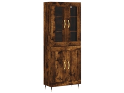 Maison Exclusive - Aparador Alto Madera Contrachapada Roble Ahumado 69,5x34x180 Cm