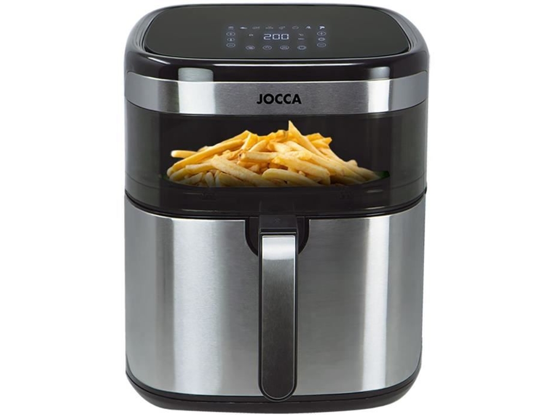 Freidora de aire caliente Jocca 2385 de 10 l con ventana (30,5 x 43,5 x 36,4 cm)