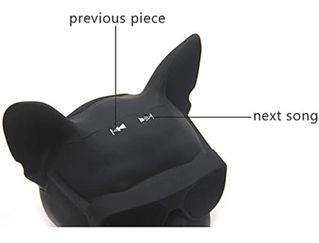 Altavoz Bluetooth Bulldog francés Estéreo portátil inalámbrico