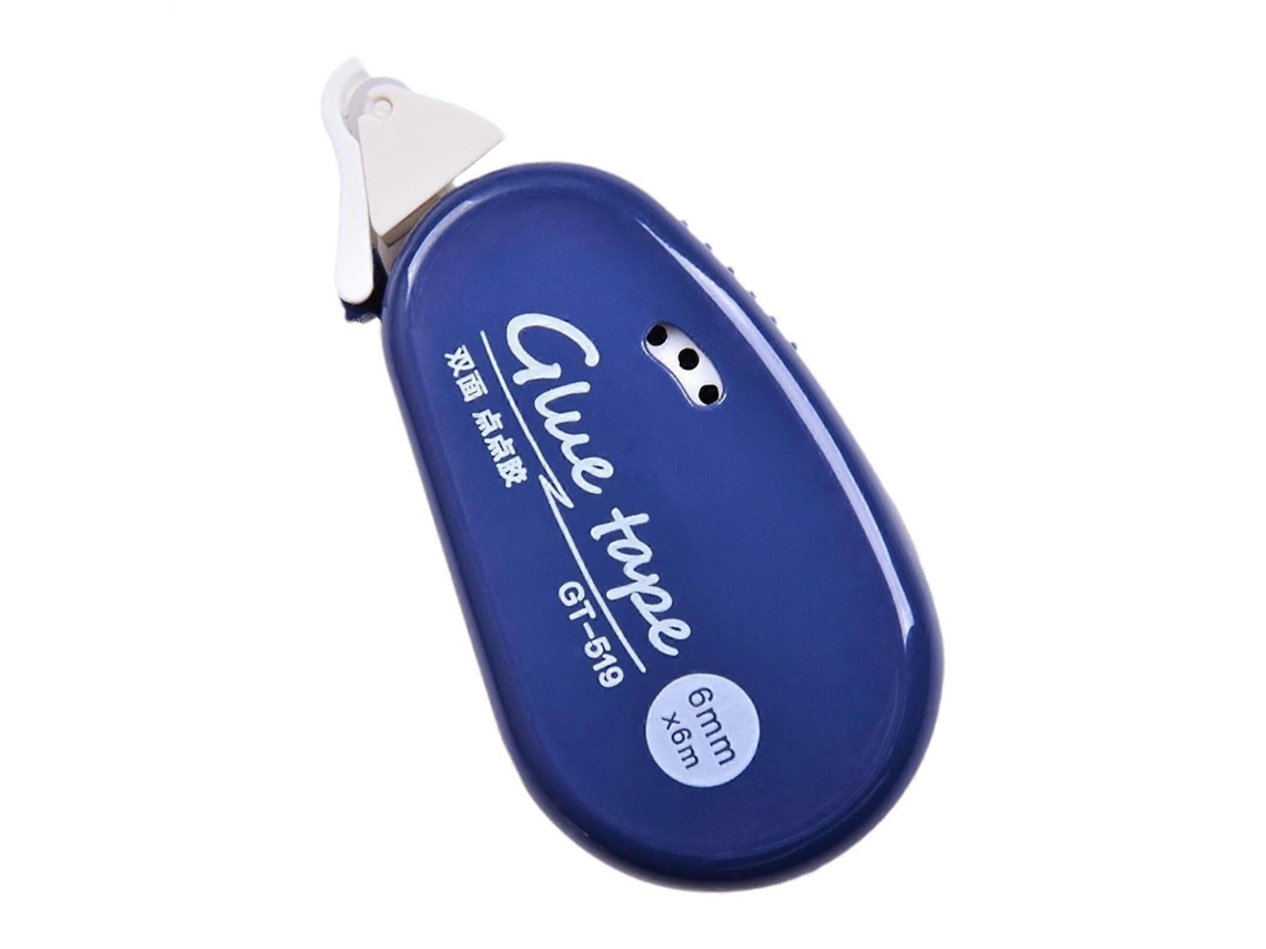 Dispensador de cinta adhesiva de doble cara GOKOCO para manualidades, scrapbooking y creación de tarjetas (azul)