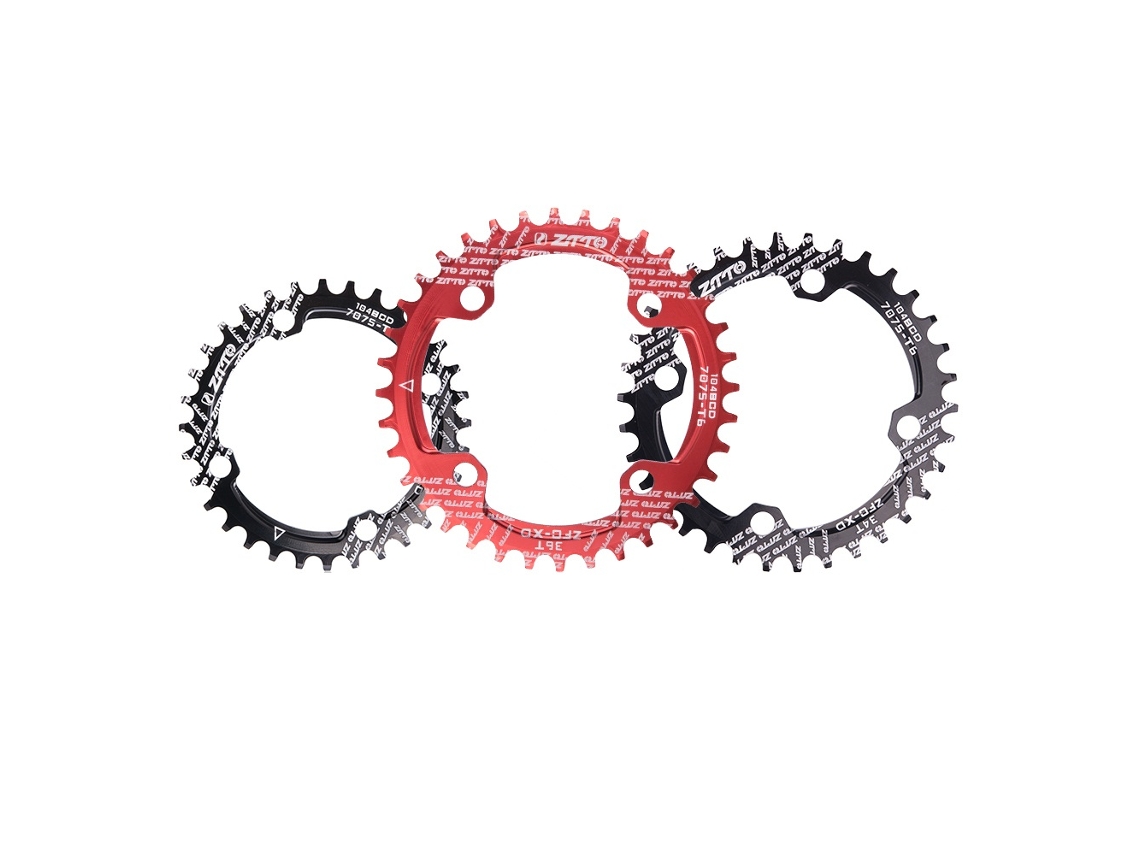 Juego de bielas Ztto 104BCD de una sola velocidad, estrecho y ancho, 32/34/36 dientes, para bicicleta de montaña Vayotoy