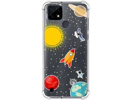 Carcasa Realme C21 TUMUNDOSMARTPHONE Espacio Multicolor
