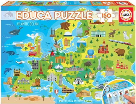 Puzzle EDUCA Educa 150 Mapa de Europa (Edad Mínima: 6 Años - 150 Piezas)
