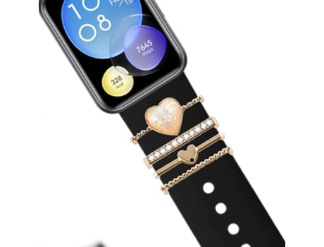 Correa Huawei Watch Fit 2 Pulsera con Adorno Cristal Negro