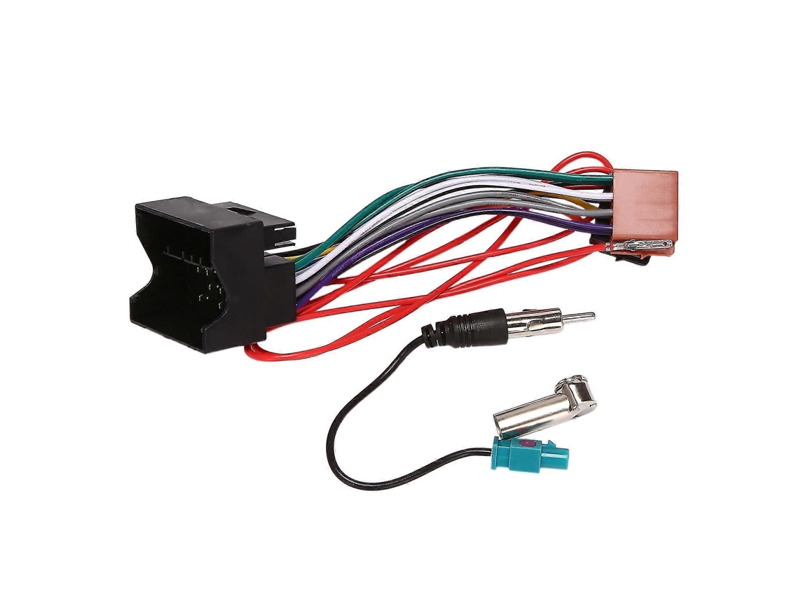 Cable de alimentación estéreo para coche compatible con 207, 307, 407, C2 y C5 y adaptador de antena