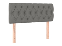 Maison Exclusive - Cabecero De Tela Gris Oscuro 100x7x78/88 Cm