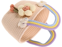 Bolsa Feminina De Algodão Trançado À Mão, Bolsa De Verão Colorida, Bolsa Leve Para Praia E Viagens.