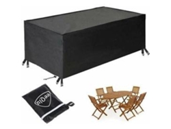 Cubierta de patio resistente, cubierta para mesa de comedor al aire libre con protección completa contra grietas, lona impermeable resistente para mesa 213