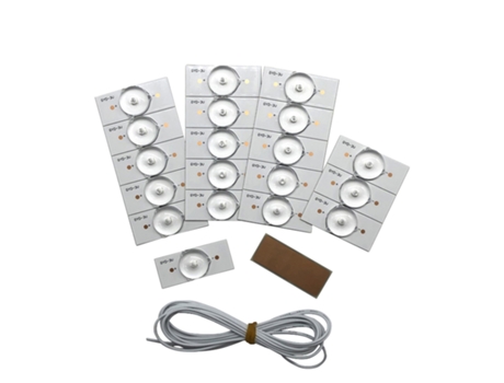 20 piezas cuentas de lámpara SMD de 3V con filtro de lente óptica para reparación de TV LED 32-65, accesorios de piezas de tira de luz Led 2