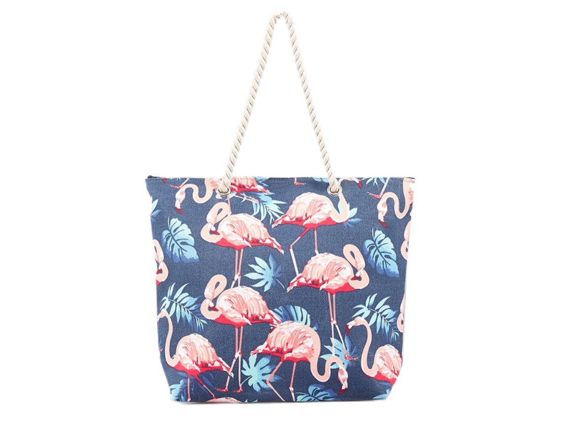 Bolso de playa grande de lona resistente para mujer, mochila informal para compras y viajes.