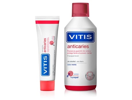 Pack Anticaries Pasta 100 Ml Colutorio 500 Ml VITIS