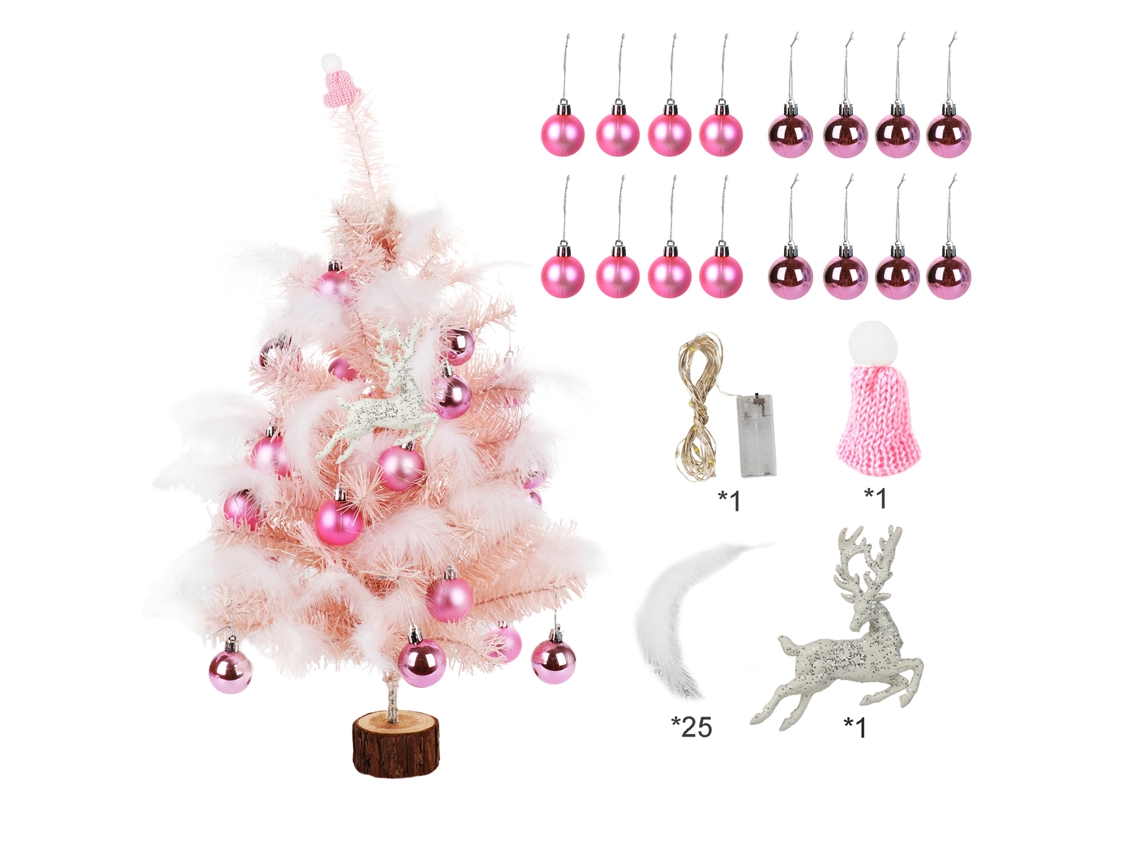 Kit de decoración navideña para árbol de Navidad (DIY) con accesorios