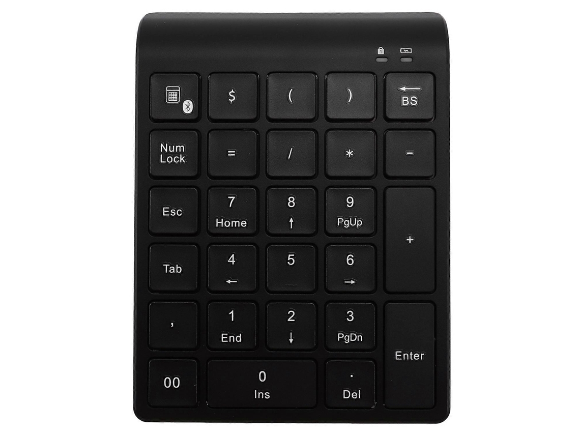 Teclado numérico inalámbrico Bluetooth de 27 teclas, mini teclado numérico con más teclas de función, teclado digital para bicicleta eléctrica Ly