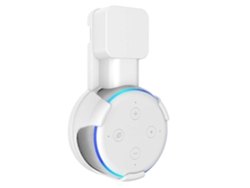 Soporte De Enchufe Para Amazon Echo Dot (gen 3) Con Cable Y Cargador Oculto