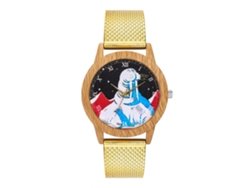 Reloj Analógico De Cuarzo Con Lujosa Pulsera De Malla De Acero Para Mujer Y Hombre (dorado)