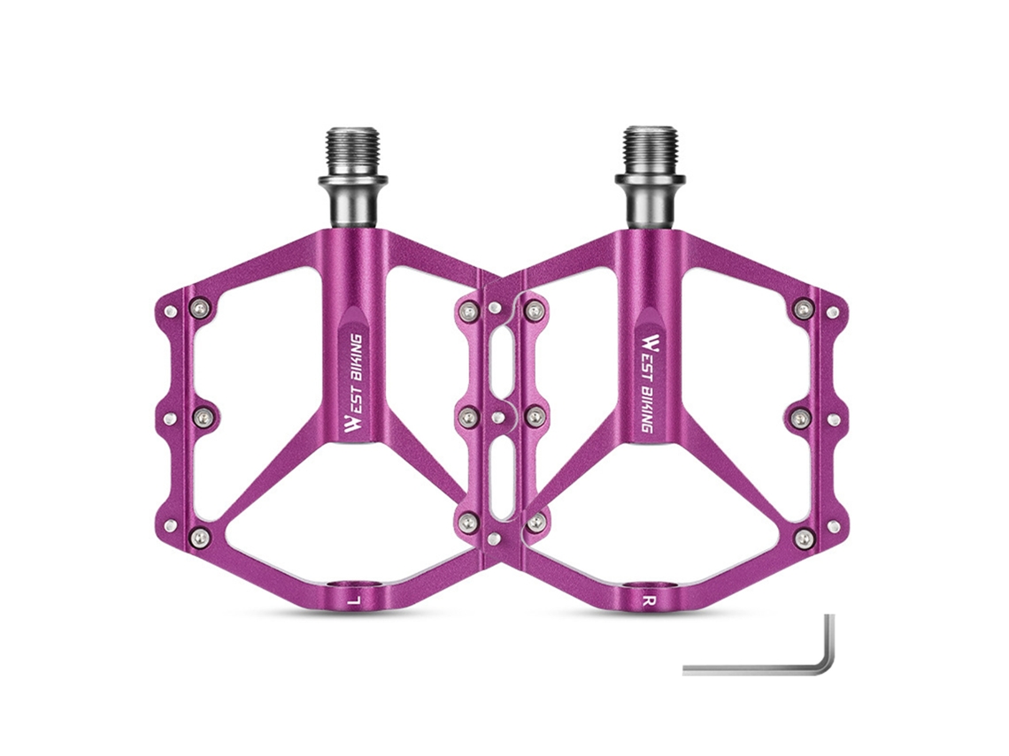 Pedales Para Bicicleta De Montaña Y Carretera Con 3 Rodamientos De Aluminio, Antiderrame, Repuesto Ligero.