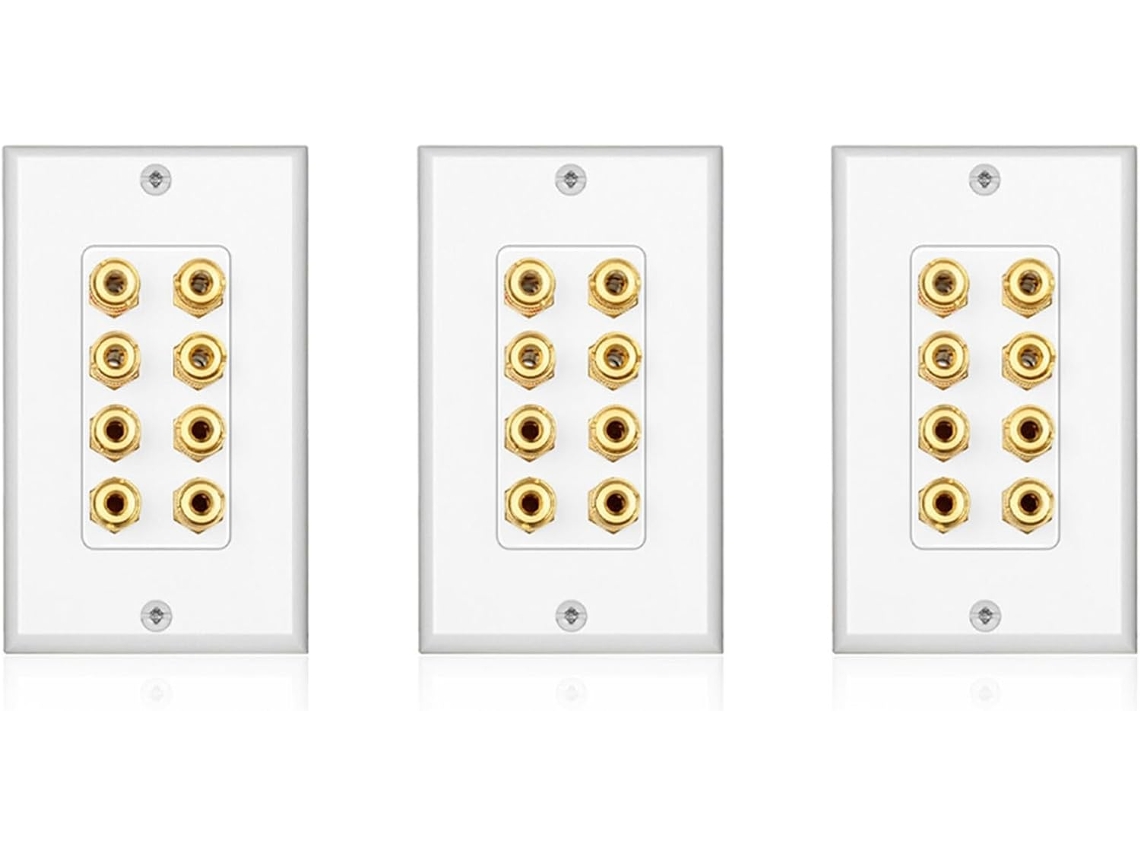 3 Placas De Pared Para Panel De Cine En Casa Con 8 Paneles De Audio Para Pared