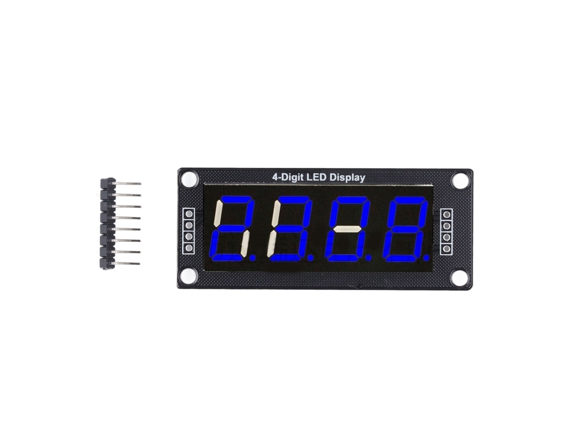 Yncm2026-módulo De Pantalla Led Digital De 4 Bits 7 Segmentos 0.56 Pulgadas Pcb Mra172b Azul (4 Unidades)